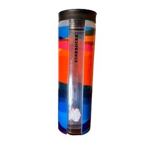 Starbucks 2014 Acrylic Cold Travel Tumbler 16 oz. W/ Removable Sleeve